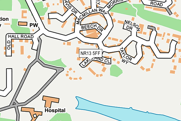 NR13 5FF map - OS OpenMap – Local (Ordnance Survey)
