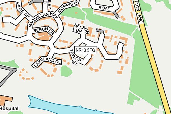NR13 5FG map - OS OpenMap – Local (Ordnance Survey)