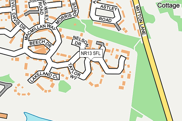 NR13 5FL map - OS OpenMap – Local (Ordnance Survey)