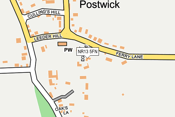 NR13 5FN map - OS OpenMap – Local (Ordnance Survey)