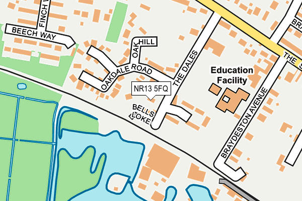 NR13 5FQ map - OS OpenMap – Local (Ordnance Survey)