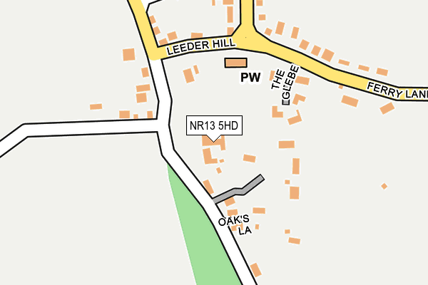 NR13 5HD map - OS OpenMap – Local (Ordnance Survey)