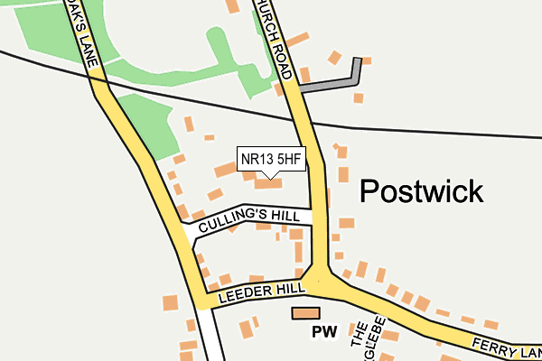 NR13 5HF map - OS OpenMap – Local (Ordnance Survey)