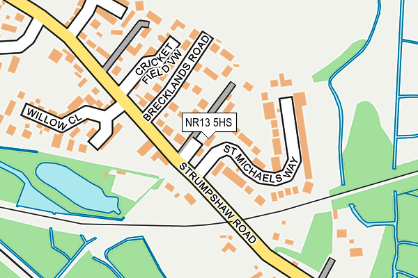 NR13 5HS map - OS OpenMap – Local (Ordnance Survey)