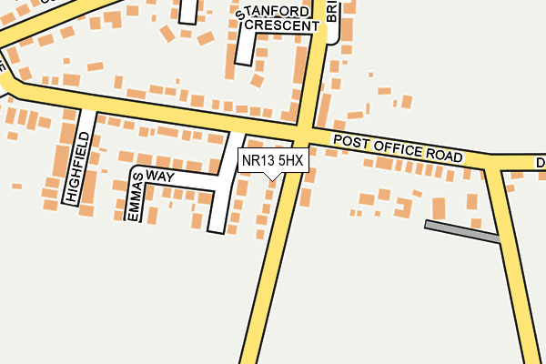NR13 5HX map - OS OpenMap – Local (Ordnance Survey)