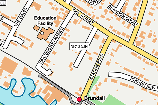 NR13 5JN map - OS OpenMap – Local (Ordnance Survey)