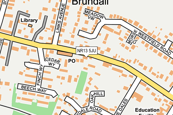 NR13 5JU map - OS OpenMap – Local (Ordnance Survey)