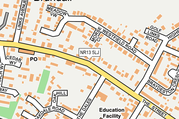 NR13 5LJ map - OS OpenMap – Local (Ordnance Survey)