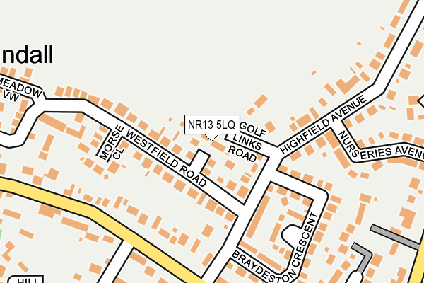 NR13 5LQ map - OS OpenMap – Local (Ordnance Survey)