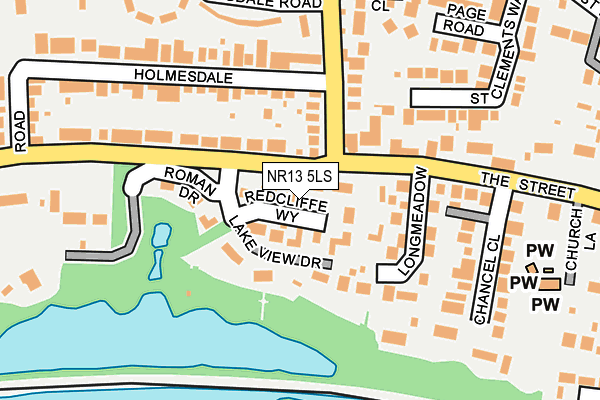 NR13 5LS map - OS OpenMap – Local (Ordnance Survey)