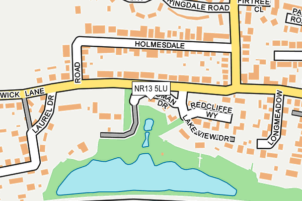 NR13 5LU map - OS OpenMap – Local (Ordnance Survey)