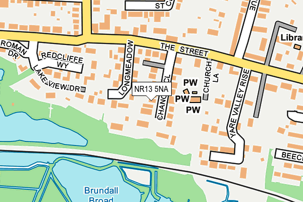 NR13 5NA map - OS OpenMap – Local (Ordnance Survey)