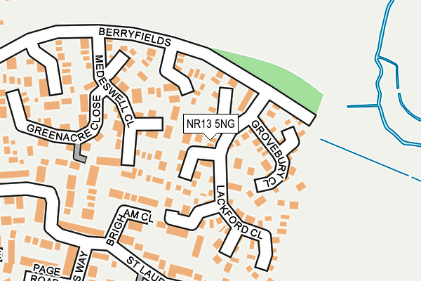 NR13 5NG map - OS OpenMap – Local (Ordnance Survey)