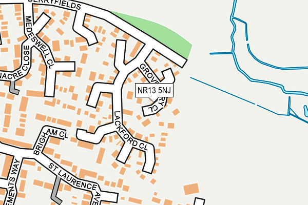 NR13 5NJ map - OS OpenMap – Local (Ordnance Survey)