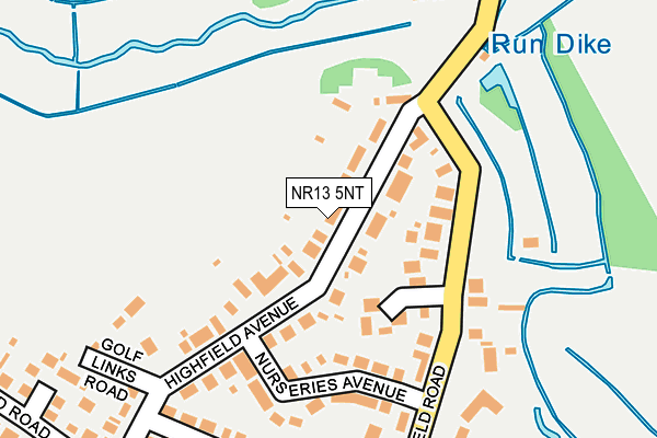 NR13 5NT map - OS OpenMap – Local (Ordnance Survey)