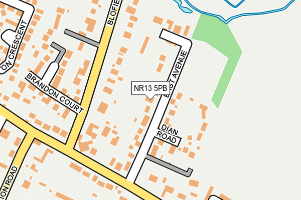 NR13 5PB map - OS OpenMap – Local (Ordnance Survey)