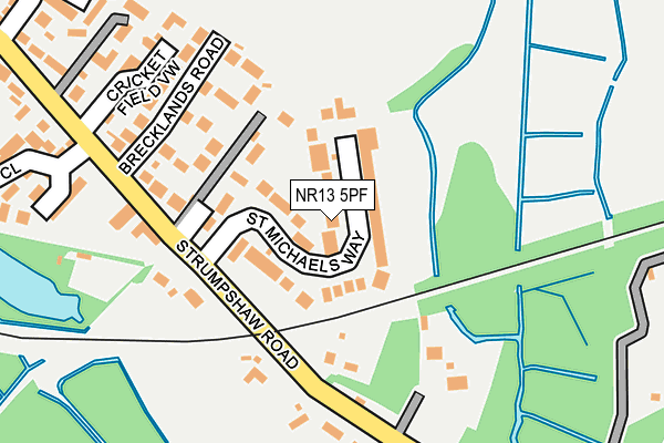 NR13 5PF map - OS OpenMap – Local (Ordnance Survey)