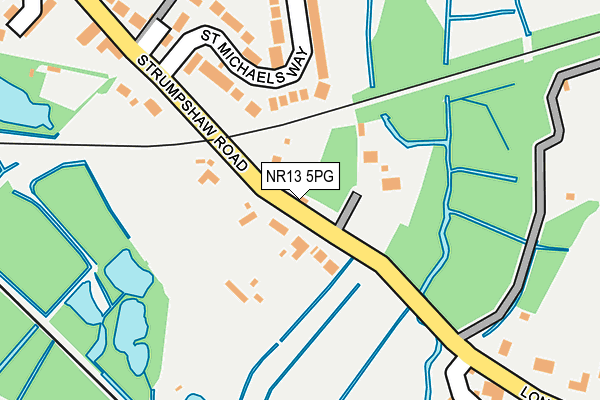 NR13 5PG map - OS OpenMap – Local (Ordnance Survey)