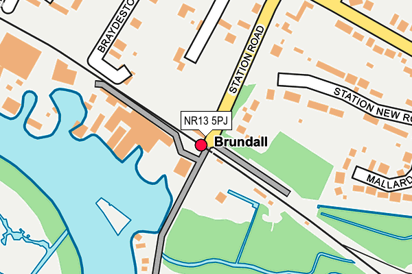 Map of BRIAN WARD LIMITED at local scale