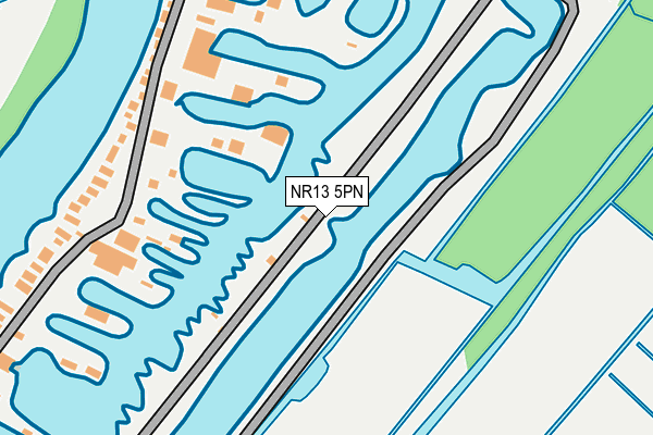 NR13 5PN map - OS OpenMap – Local (Ordnance Survey)