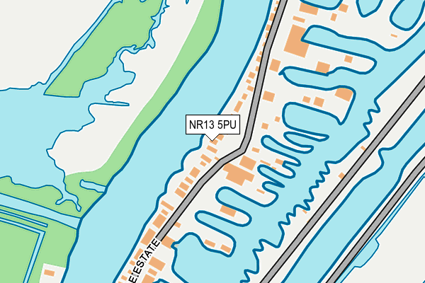 NR13 5PU map - OS OpenMap – Local (Ordnance Survey)