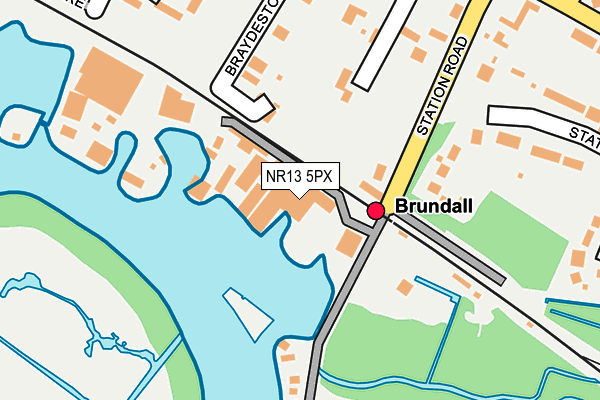 NR13 5PX map - OS OpenMap – Local (Ordnance Survey)