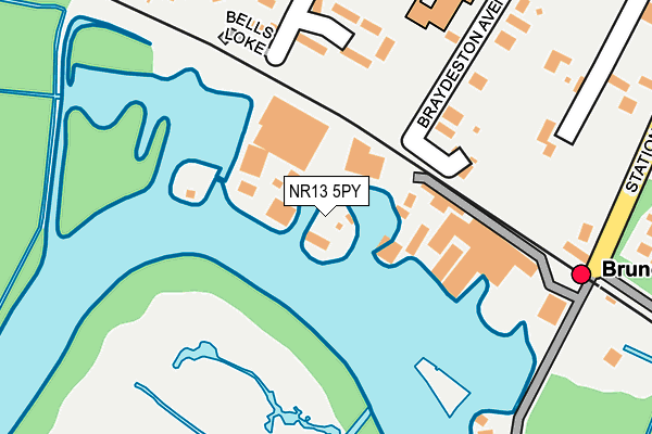 NR13 5PY map - OS OpenMap – Local (Ordnance Survey)
