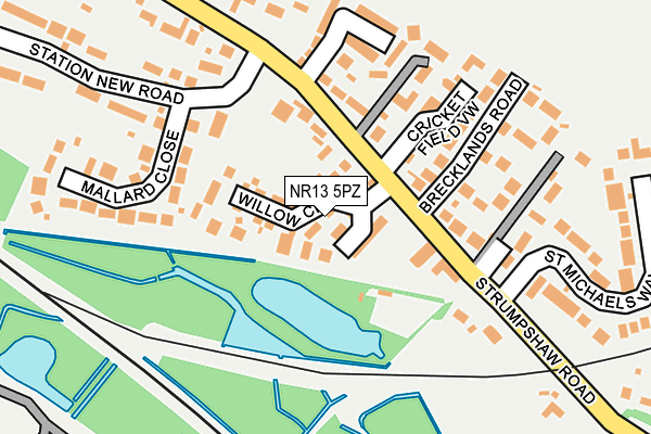 NR13 5PZ map - OS OpenMap – Local (Ordnance Survey)