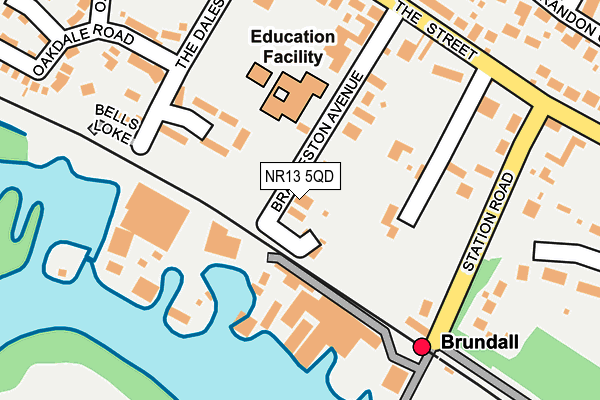 NR13 5QD map - OS OpenMap – Local (Ordnance Survey)
