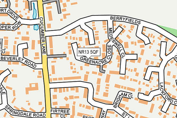 NR13 5QF map - OS OpenMap – Local (Ordnance Survey)