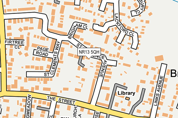 NR13 5QH map - OS OpenMap – Local (Ordnance Survey)