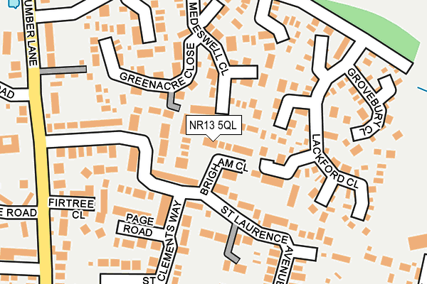 NR13 5QL map - OS OpenMap – Local (Ordnance Survey)