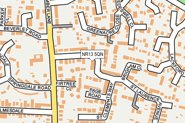 NR13 5QN map - OS OpenMap – Local (Ordnance Survey)
