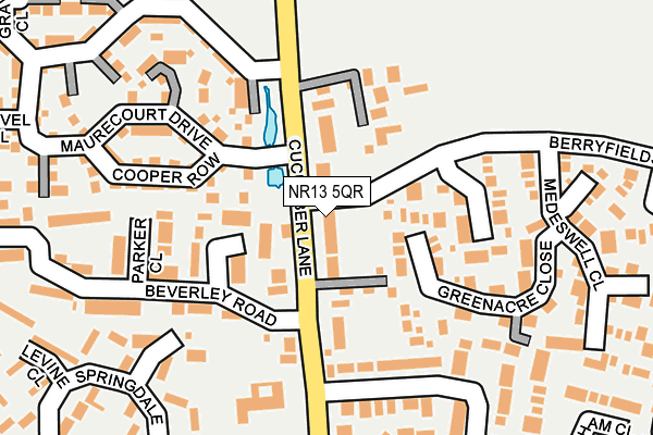NR13 5QR map - OS OpenMap – Local (Ordnance Survey)