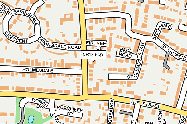 NR13 5QY map - OS OpenMap – Local (Ordnance Survey)