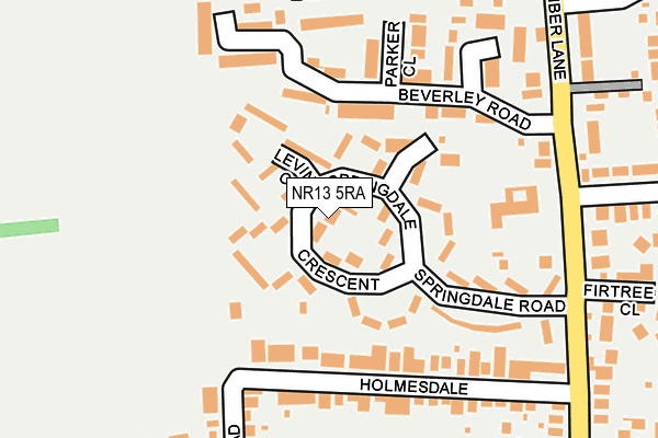 NR13 5RA map - OS OpenMap – Local (Ordnance Survey)