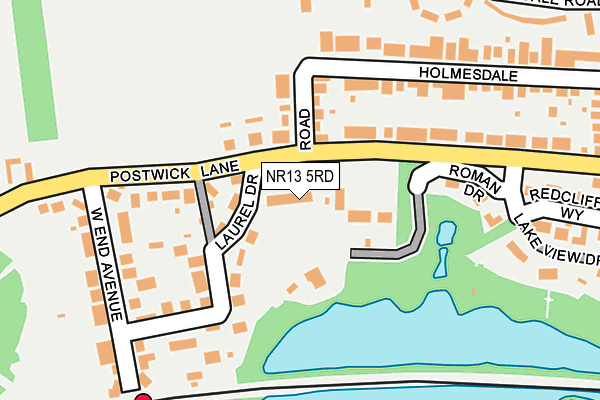 NR13 5RD map - OS OpenMap – Local (Ordnance Survey)