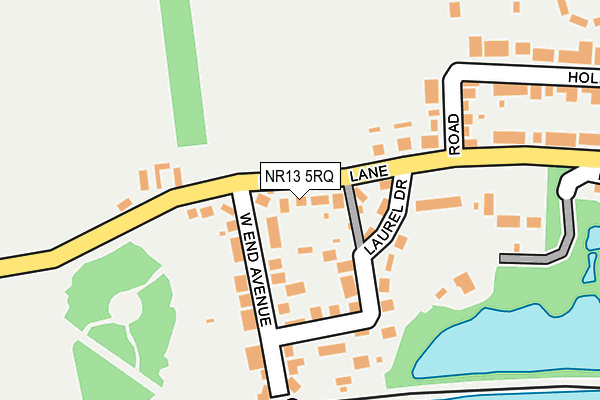 NR13 5RQ map - OS OpenMap – Local (Ordnance Survey)