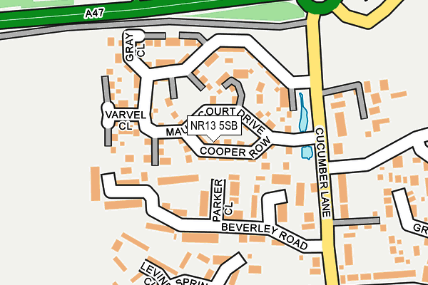 NR13 5SB map - OS OpenMap – Local (Ordnance Survey)