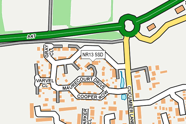 NR13 5SD map - OS OpenMap – Local (Ordnance Survey)