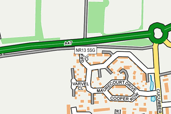 NR13 5SG map - OS OpenMap – Local (Ordnance Survey)