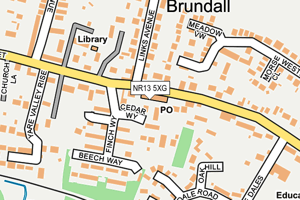 NR13 5XG map - OS OpenMap – Local (Ordnance Survey)