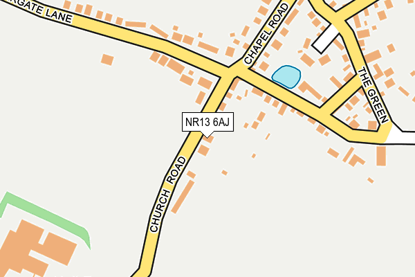 NR13 6AJ map - OS OpenMap – Local (Ordnance Survey)