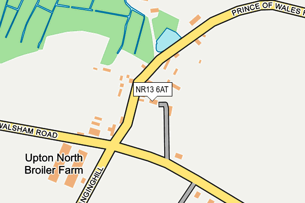 NR13 6AT map - OS OpenMap – Local (Ordnance Survey)