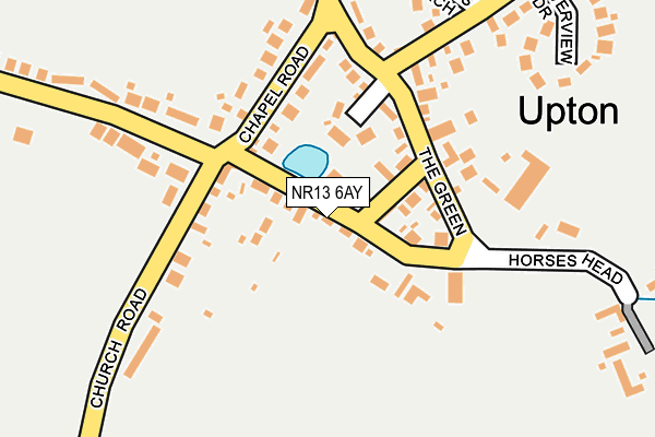 NR13 6AY map - OS OpenMap – Local (Ordnance Survey)