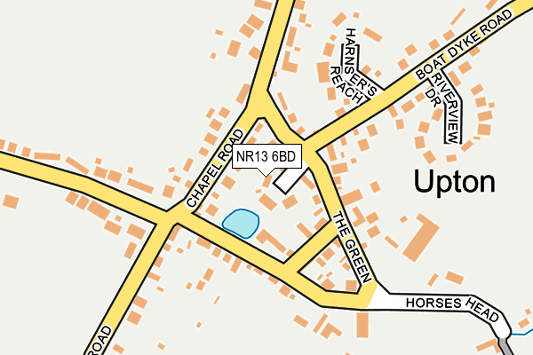 NR13 6BD map - OS OpenMap – Local (Ordnance Survey)