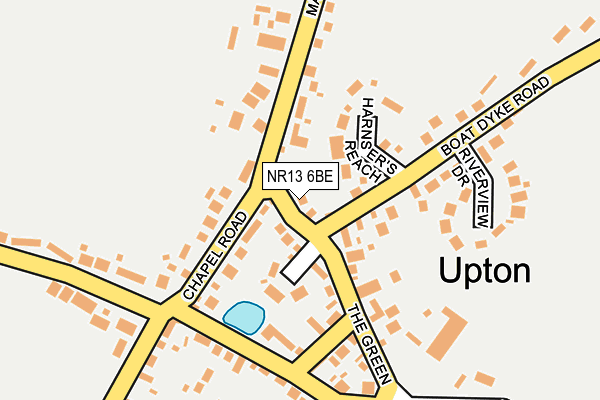 NR13 6BE map - OS OpenMap – Local (Ordnance Survey)