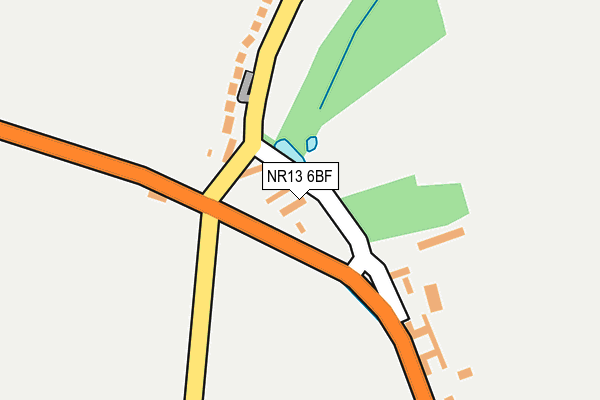 NR13 6BF map - OS OpenMap – Local (Ordnance Survey)