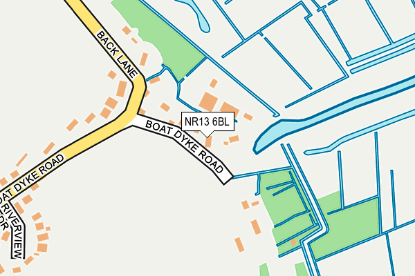 NR13 6BL map - OS OpenMap – Local (Ordnance Survey)