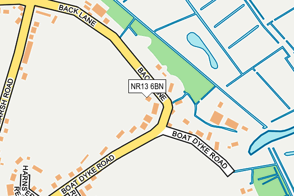 NR13 6BN map - OS OpenMap – Local (Ordnance Survey)